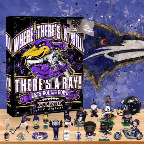 2024 Baltimore Ravens Advent Calendar -- The One With 24 Little Doors