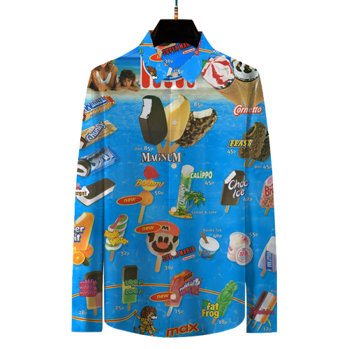 Oh, those old summers, those old ice creams | Long Sleeve Shirt#011