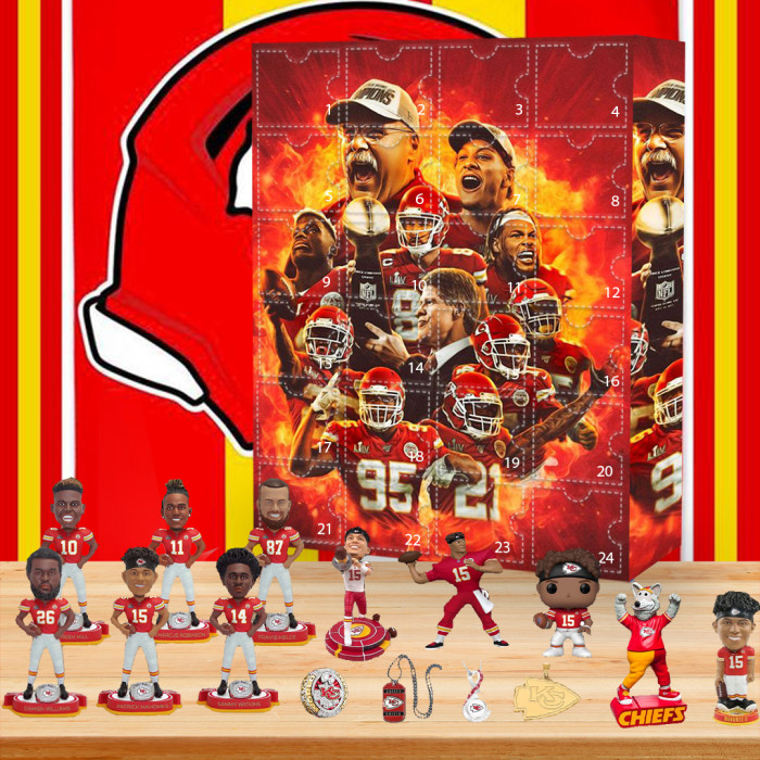 Kansas City Chiefs Advent Calendar🎁24 Gifts Are In It