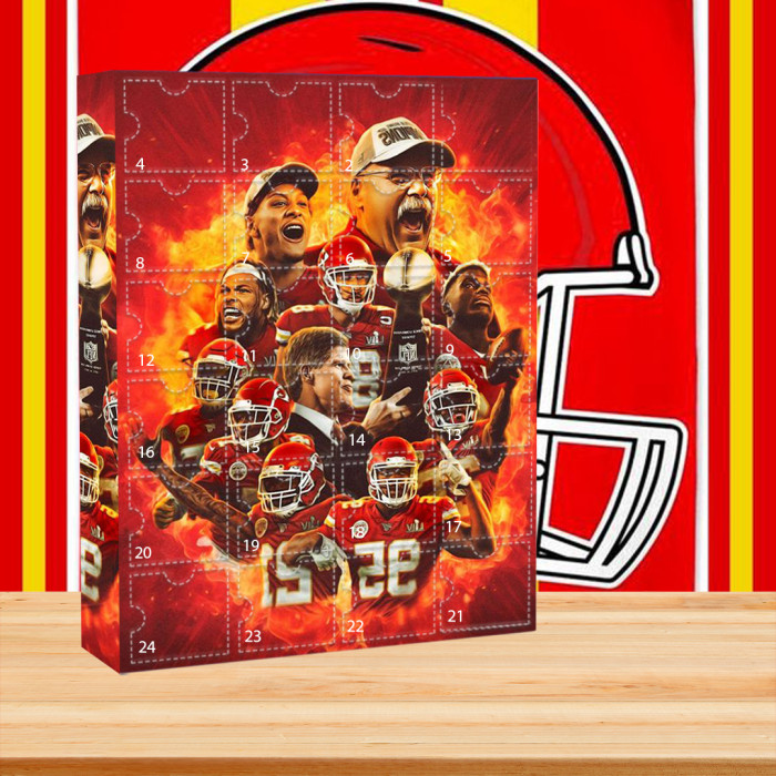 Kansas City Chiefs Advent Calendar🎁24 Gifts Are In It