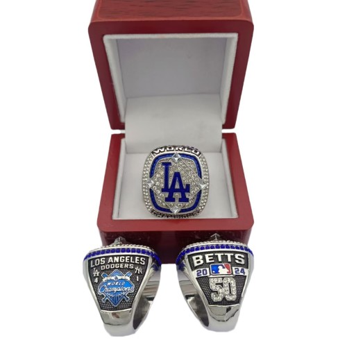 3Pcs 2024 MLB Los Angeles Dodgers Championship Ring