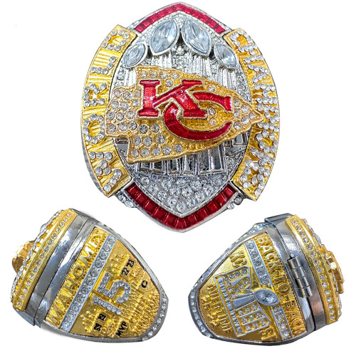 2024 NFL Kansas Chiefs Super Bowl Championship Ring Football MVP Rings