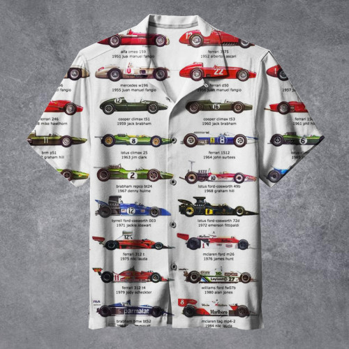 Formula 1 Driver World Champions | Hawaiian Shirt