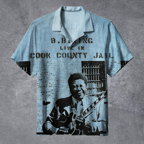 B.B. King - Live In Cook County Jail |Unisex Hawaiian Shirt