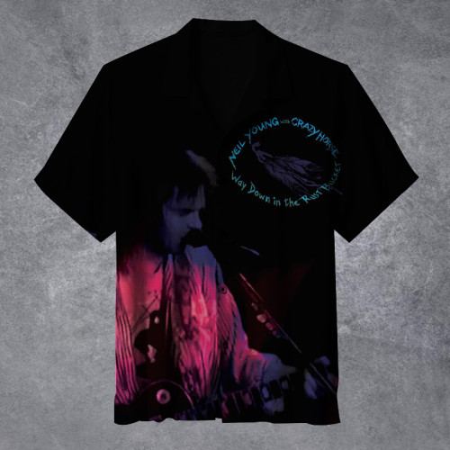 Neil Young - Way Down In The Rust Bucket |Unisex Hawaiian Shirt