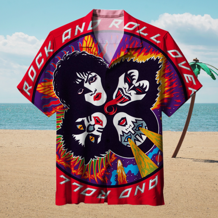 Kiss Band,The makeup, the pyrotechnics – pure iconic greatness | Unisex Hawaiian Shirt