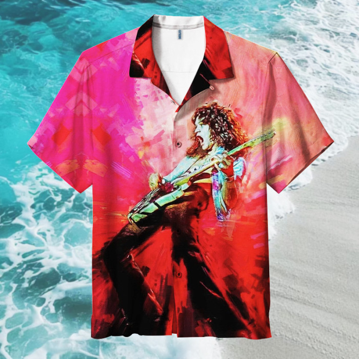 Van Halen,EVH didn't play guitar - he reinvented it!| Unisex Hawaiian Shirt