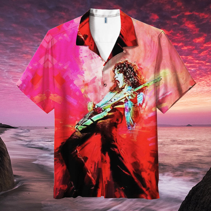Van Halen,EVH didn't play guitar - he reinvented it!| Unisex Hawaiian Shirt