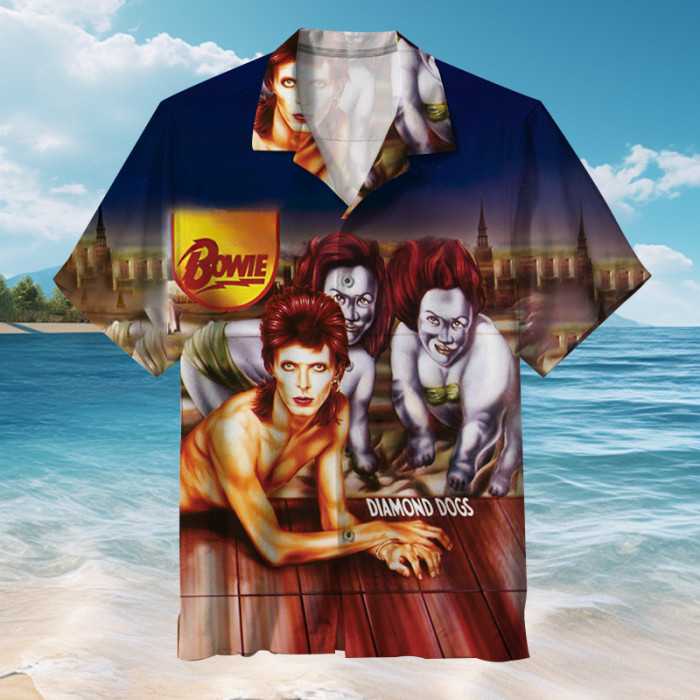 David Bowie. Rebel, genius, icon—miss him dearly.| Unisex Hawaiian Shirt