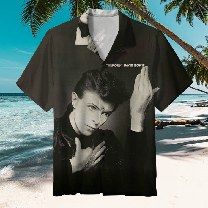 David Bowie. Rebel, genius, icon—miss him dearly.| Unisex Hawaiian Shirt