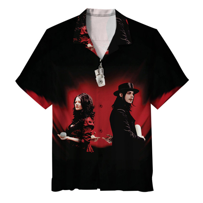 The White Stripes.Jack White? An absolute guitar god.| Unisex Hawaiian Shirt