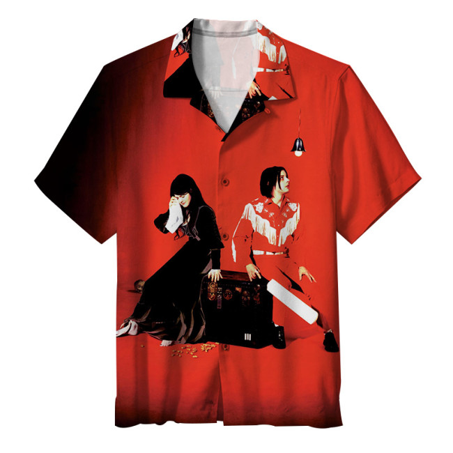 The White Stripes.Jack White? An absolute guitar god.| Unisex Hawaiian Shirt