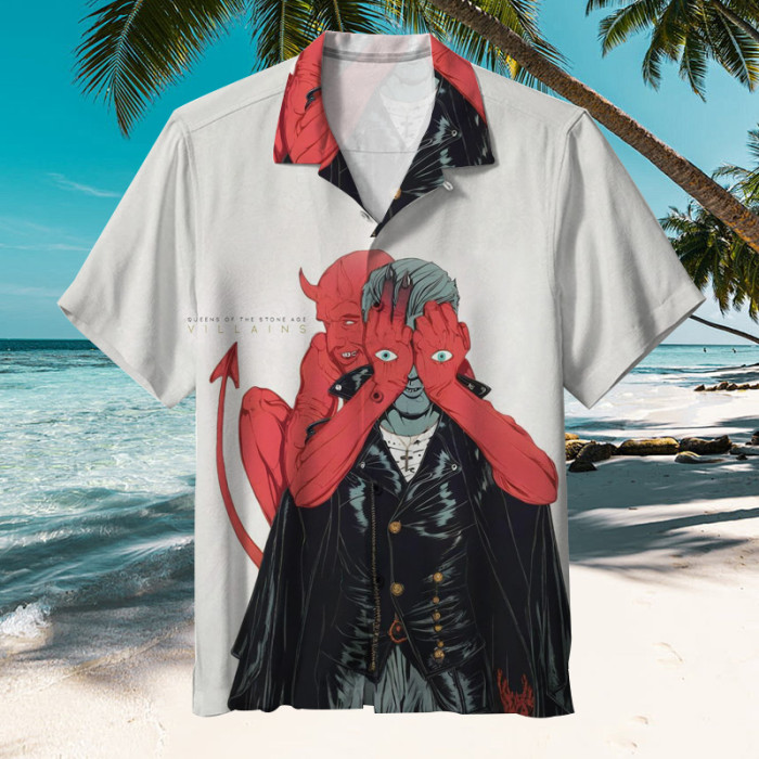 Queens of the Stone Age.Kings of the desert rock scene.| Unisex Hawaiian Shirt