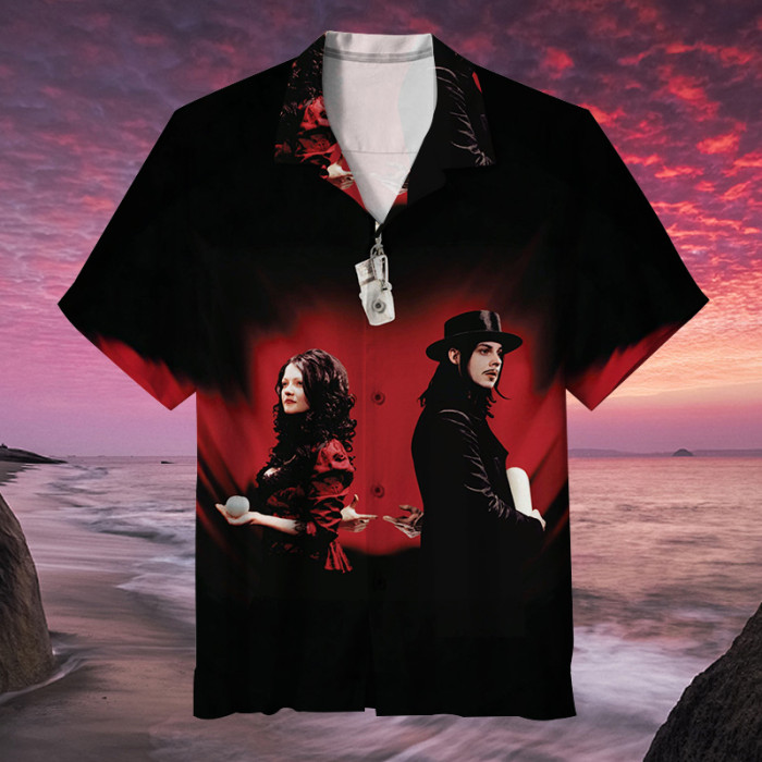 The White Stripes.Jack White? An absolute guitar god.| Unisex Hawaiian Shirt