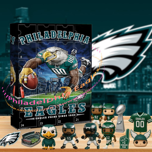 Philadelphia Eagles.Bleed green for my Eagles.|Advent Calendar -- The One With 24 Little Doors