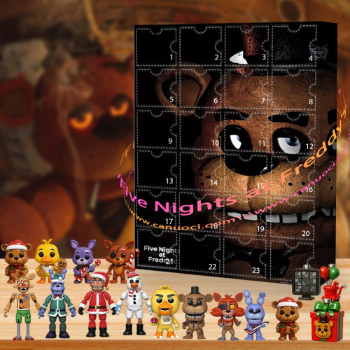 Five Nights at Freddy's. It's so dark and tragic.|Advent Calendar -- The One With 24 Little Doors
