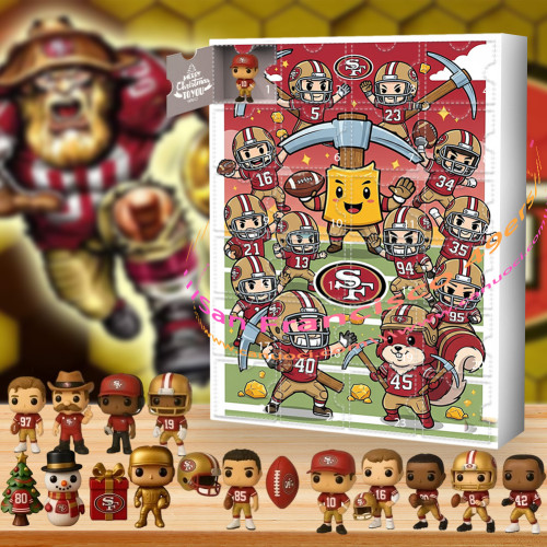San Francisco 49ers.Bang Bang Niner Gang!|Advent Calendar -- The One With 24 Little Doors