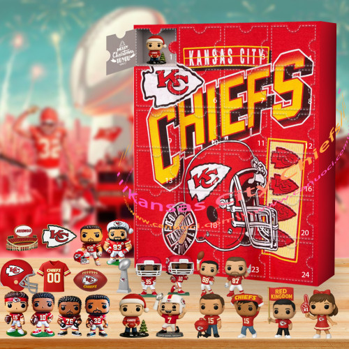Kansas City Chiefs.Chiefs Kingdom, ride or die!|Advent Calendar -- The One With 24 Little Doors
