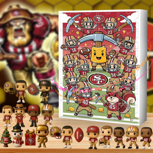San Francisco 49ers.Bang Bang Niner Gang!|Advent Calendar -- The One With 24 Little Doors