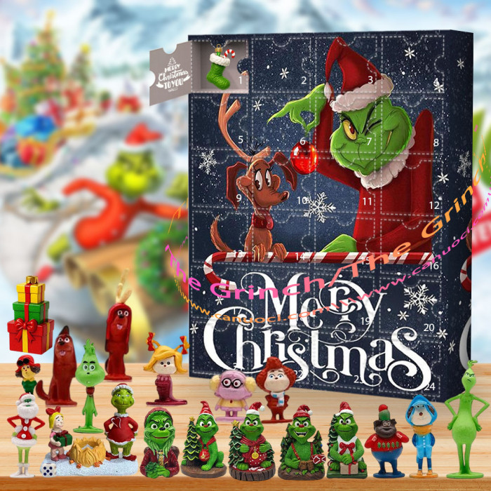 Grinch.He's the ultimate holiday mood!|Advent Calendar -- The One With 24 Little Doors