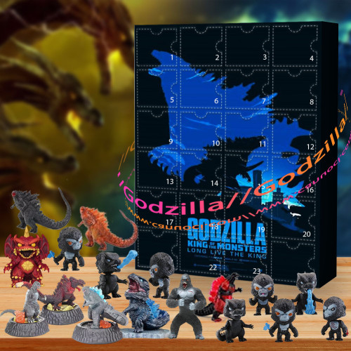 Godzilla. It's more than destruction; it's a symbol.|Advent Calendar -- The One With 24 Little Doors