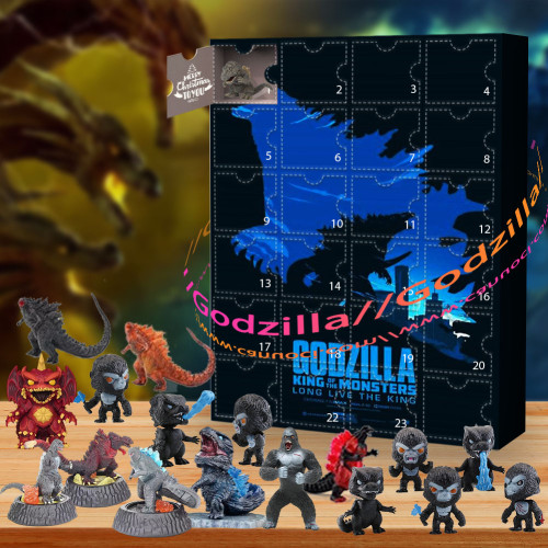 Godzilla. It's more than destruction; it's a symbol.|Advent Calendar -- The One With 24 Little Doors