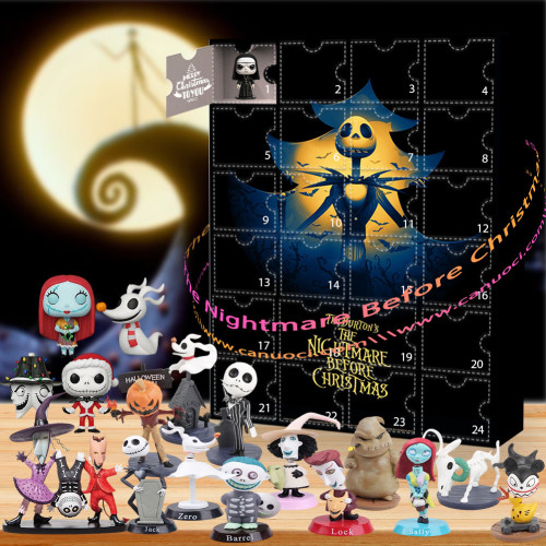 The Nightmare Before Christmas.Dark, whimsical, and beautiful.|Advent Calendar -- The One With 24 Little Doors