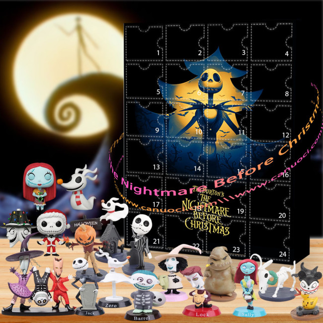 The Nightmare Before Christmas.Dark, whimsical, and beautiful.|Advent Calendar -- The One With 24 Little Doors