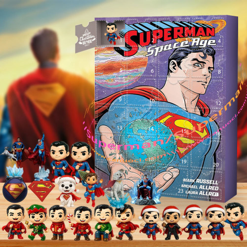 Superman.He's the blueprint.|Advent Calendar -- The One With 24 Little Doors