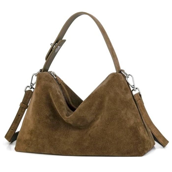 Effortless Style, Defined: The Slouchy Suede Shoulder Bag