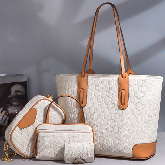 [Classic Must-Have] Large Capacity Tote Bag Set (4 Pieces) | One Bag, Multiple Ways to Wear It, Unlock Daily Outfit Inspiration