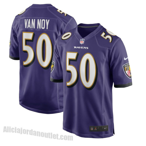 Baltimore Ravens Kyle Van Noy #50 Purple Replica Jersey