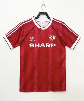 1990/92 Manchester United Home Ren Retro Soccer Jersey