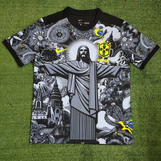24/25 Brazil Grey Jesus Special Edition Fans 1:1 Soccer Jersey