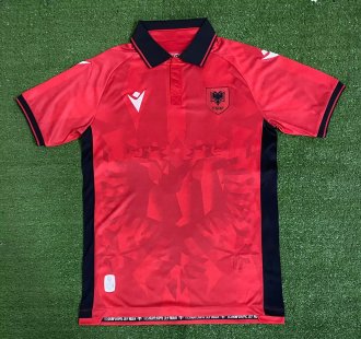 23/24 Albania Home Red Fans 1:1 Soccer Jersey