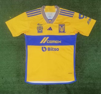 23/24 Tigres  Home Yellow Fans 1:1 Soccer Jersey