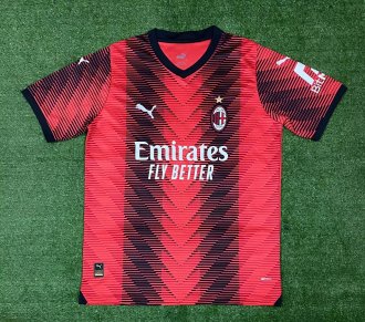 23/24 AC Milan Home Red Fans 1:1 Soccer Jersey