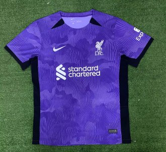23/24 Liverpool Third Purple Fans 1:1 Soccer Jersey