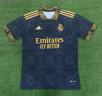 23/24 Real Madrid Black Concept version Fans 1:1 Soccer Jersey