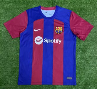 23/24 Barcelona Home Red And Blue Fans 1:1 Soccer Jersey