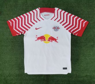 23/24 RB Leipzig Hmoe Red And White Fans 1:1 Soccer Jersey