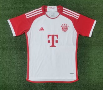23/24 Bayern Munich Home Red And White Fans 1:1 Soccer Jersey