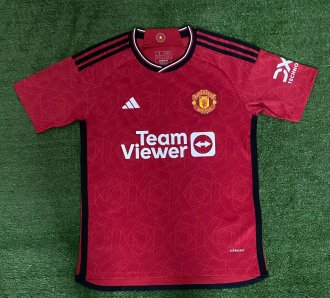 23/24 Manchester United Home Red Fans 1:1 Soccer Jersey