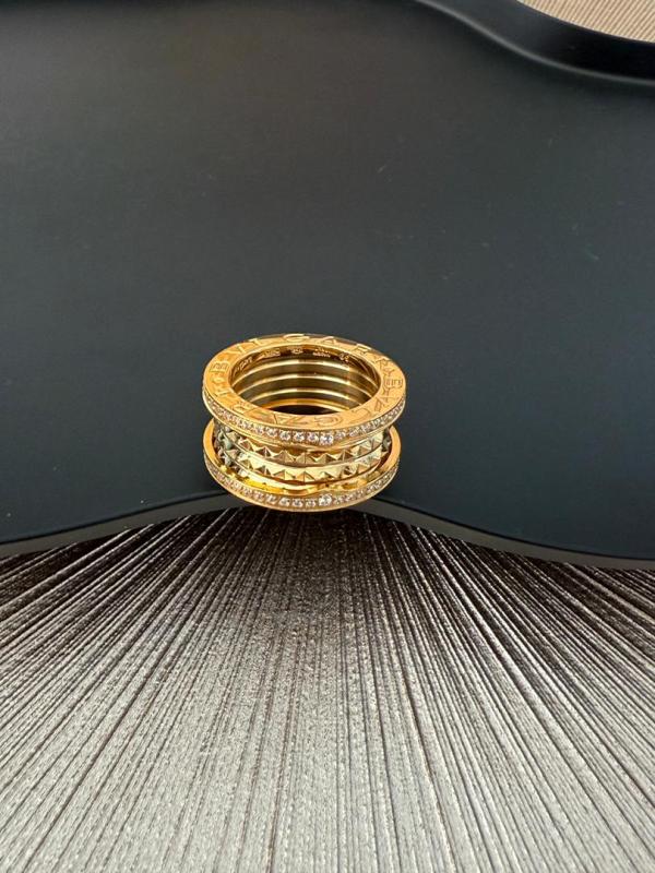 Anello Bvlgari B.Zero - 3 fasce oro con brillantini