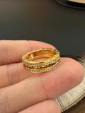 Anello Bvlgari B.Zero - 1 fascia oro con brillantini