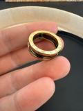 Anello Bvlgari B.Zero 1 fascia ceramica nera base oro