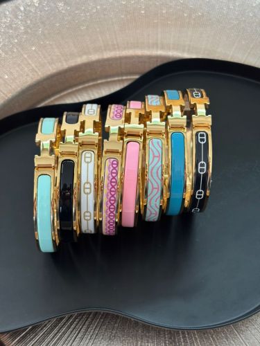 Bracciali clic Hermes sottili 8mm misura 17 base Oro