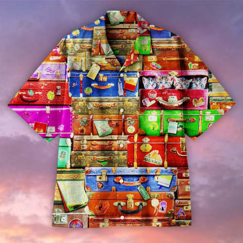 Vintage Suitcase Universal Hawaiian Shirt