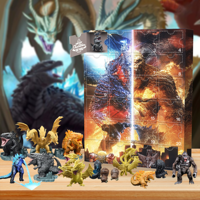 Godzilla Advent Calendar -- The One With 24 Little Doors
