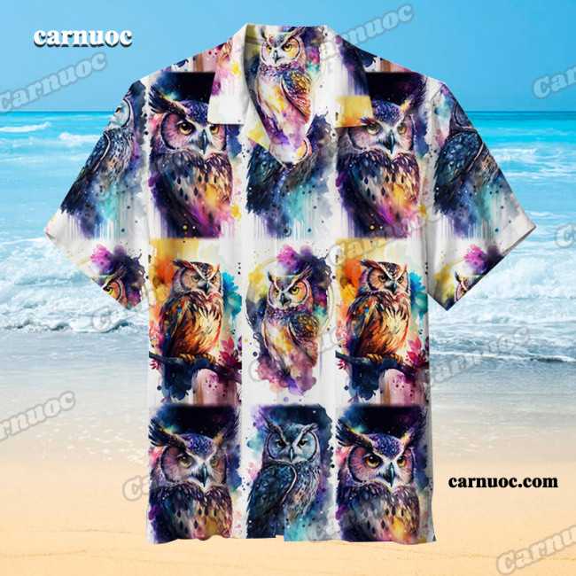 Owl - Bold, Majestic, and Mysterious - Captivating Fashion Statement l Hawaiian Shirt